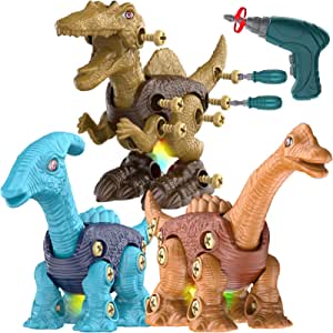 3 Take Apart Dinosaur Toys