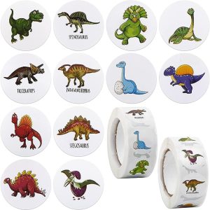 1000pcs Childrens Dinosaur Stickers